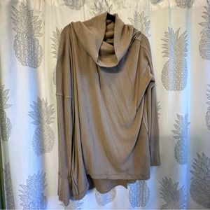 Free People Cross Back Knit Top